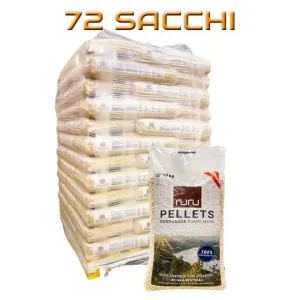Jogging topRURU PELLETS prodotto 100% abete austriaco, certificato ENplus A1 (N. AT 031), DINplus, PEFC- 72 sacchi de 15 kgJogging top