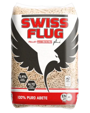 Pellet Swiss Flug ENplus A1 70 sacchi da 15 kg in abete- 77 Sacchi da 15kg