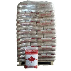 Pellets Professional Canadese 80% abete rosso e 20% abete bianco - 77 Sacchi da 15 kg