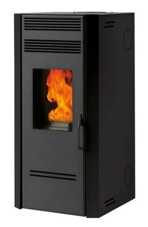 Stufa a pellet biofireG80-7,7 kW - braciere ghisa - uscita fumi superiore dx, laterale dx o posteriore dx