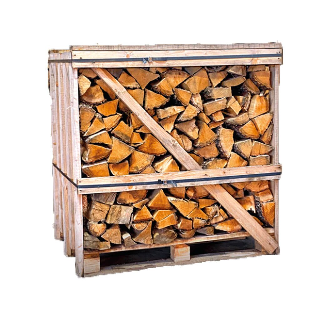 Bouleau séché au four - Bûches de bois de chauffage - Caisse classique